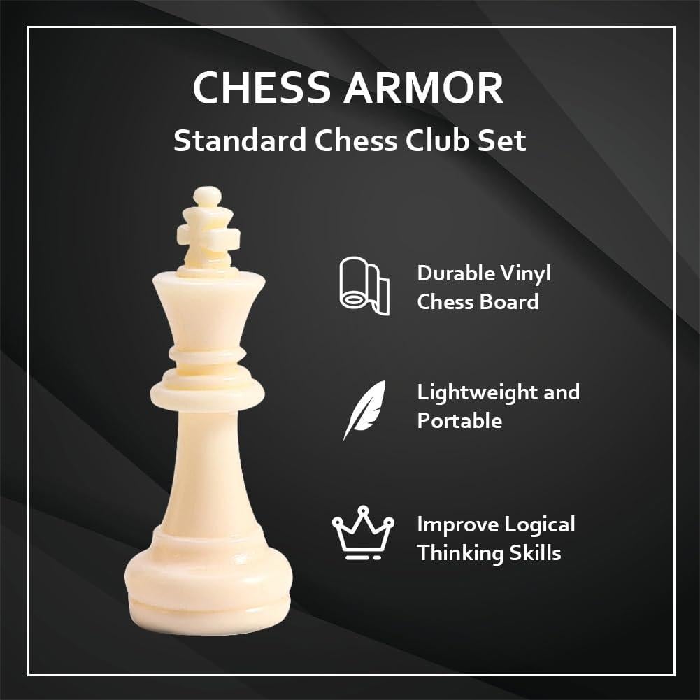 Juego de Ajedrez y Damas Tookie 42cm Plegable con Bolsa