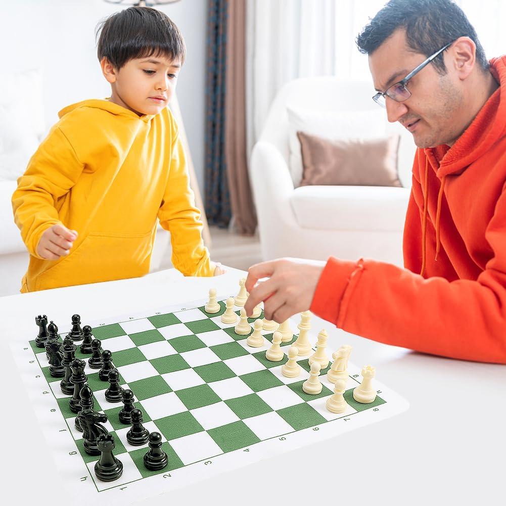 Juego de Ajedrez y Damas Tookie 42cm Plegable con Bolsa