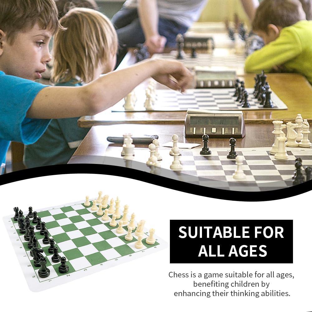 Juego de Ajedrez y Damas Tookie 42cm Plegable con Bolsa