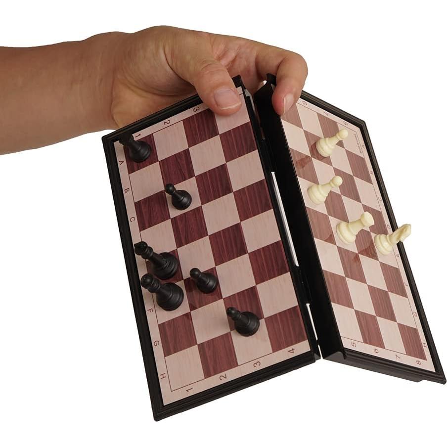 Juego de Ajedrez Mini Plegable MUKAYIMO con Piezas Magnéticas