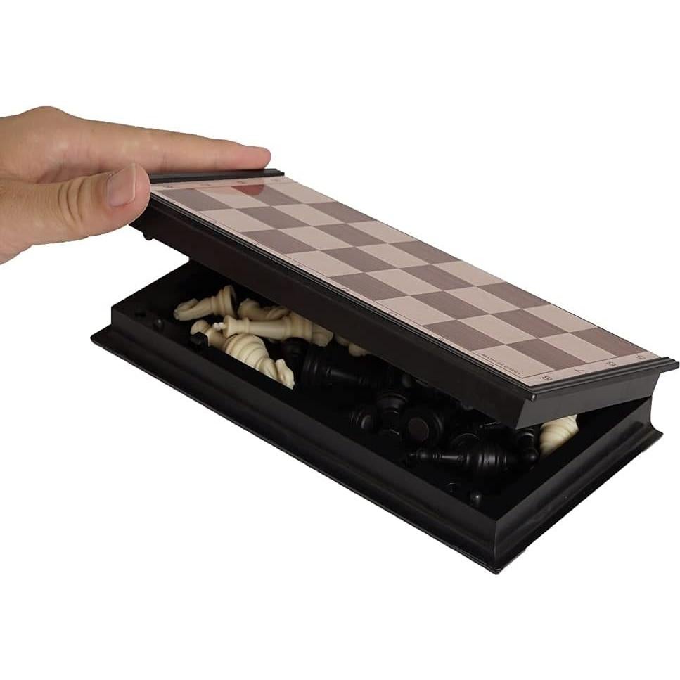 Juego de Ajedrez Mini Plegable MUKAYIMO con Piezas Magnéticas