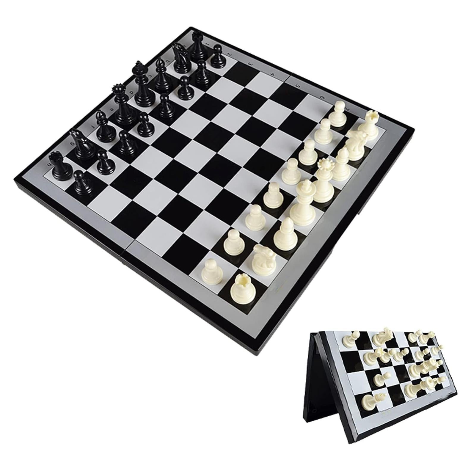 Juego de Ajedrez Magnético de Viaje ONESWI 25.4 cm Plegable