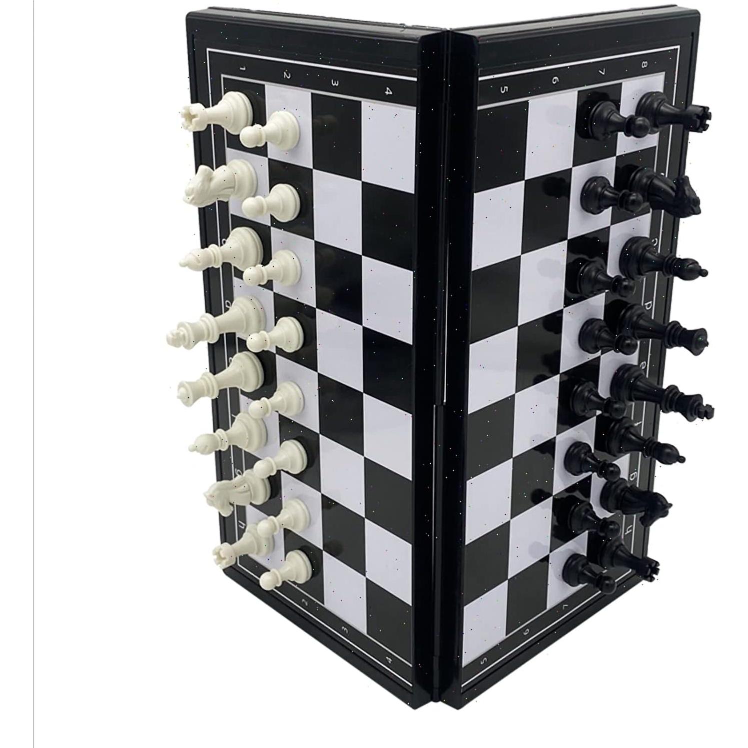 Juego de Ajedrez Magnético de Viaje ONESWI 25.4 cm Plegable