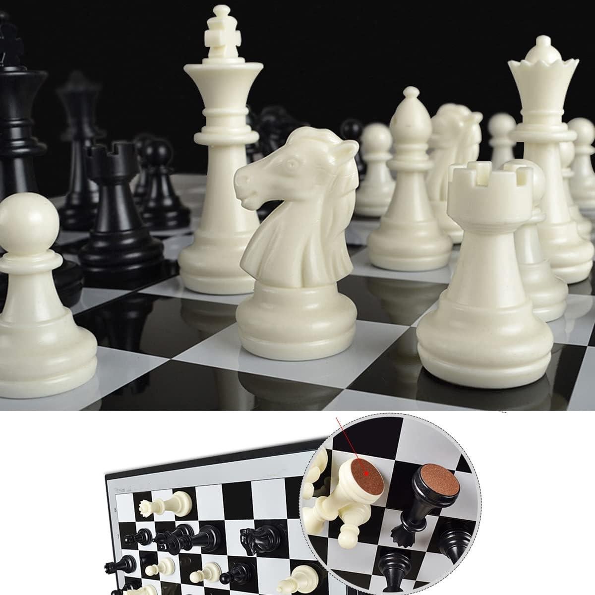 Juego de Ajedrez Magnético de Viaje ONESWI 25.4 cm Plegable