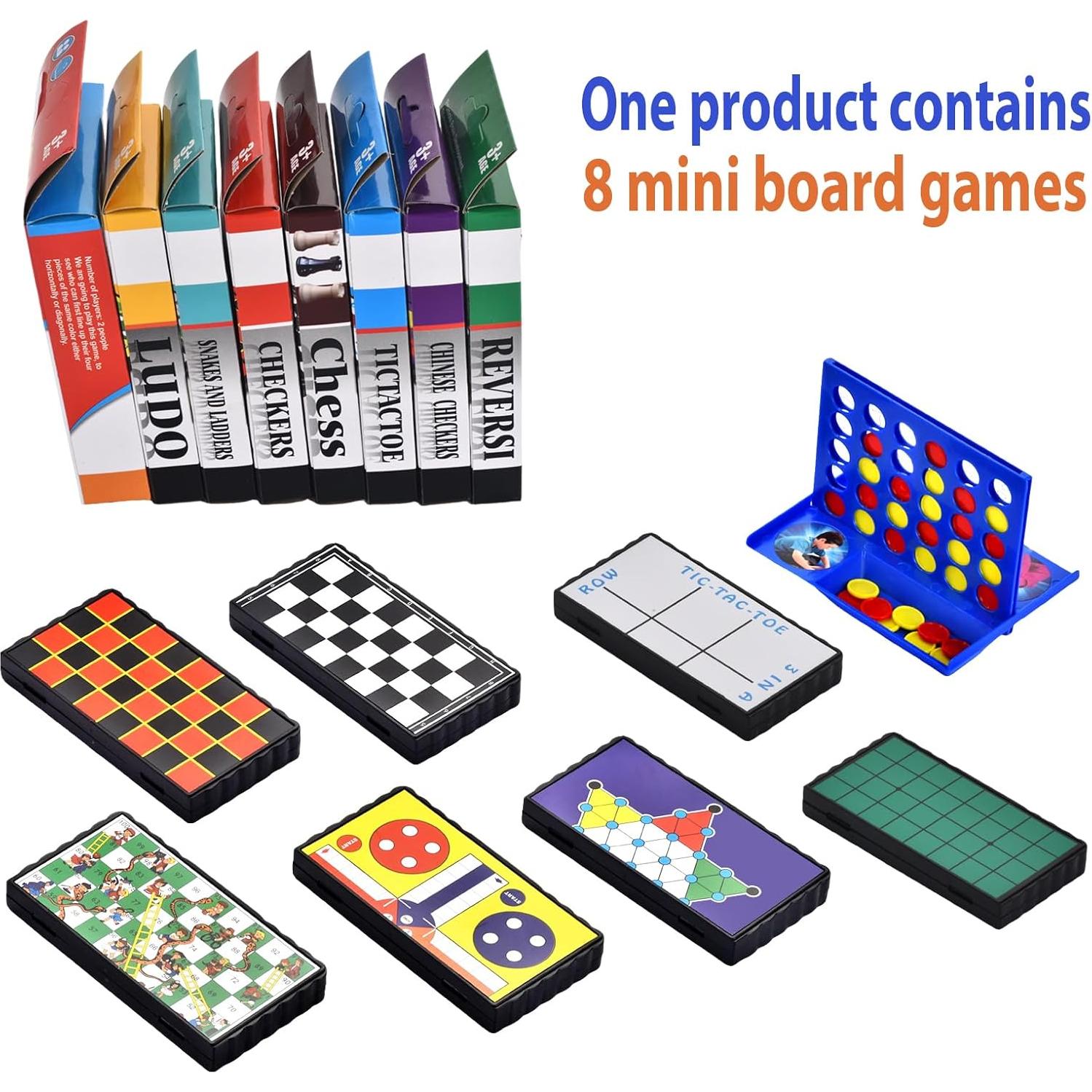 Juego de Ajedrez Magnético Mini 8 en 1 ColorGo Plegable