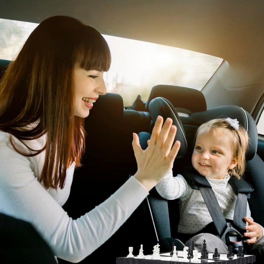 Juego de Ajedrez Magnético Mini 8 en 1 ColorGo Plegable