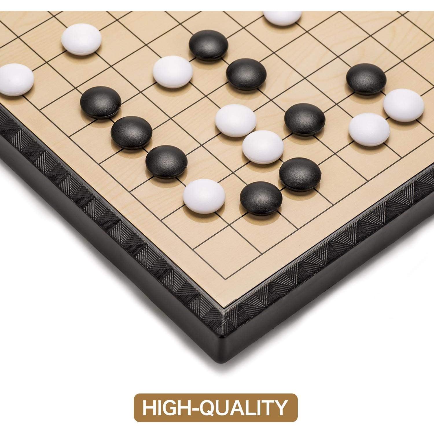Juego de Go Magnético AMEROUS 28.7 cm Plegable con Piedras