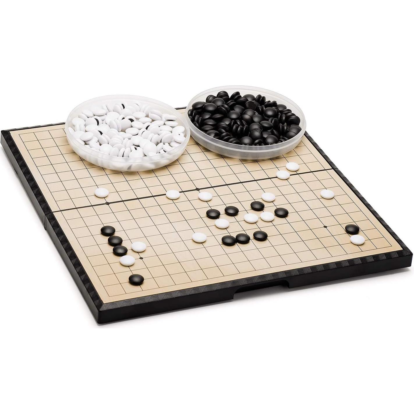 Juego de Go Magnético AMEROUS 28.7 cm Plegable con Piedras