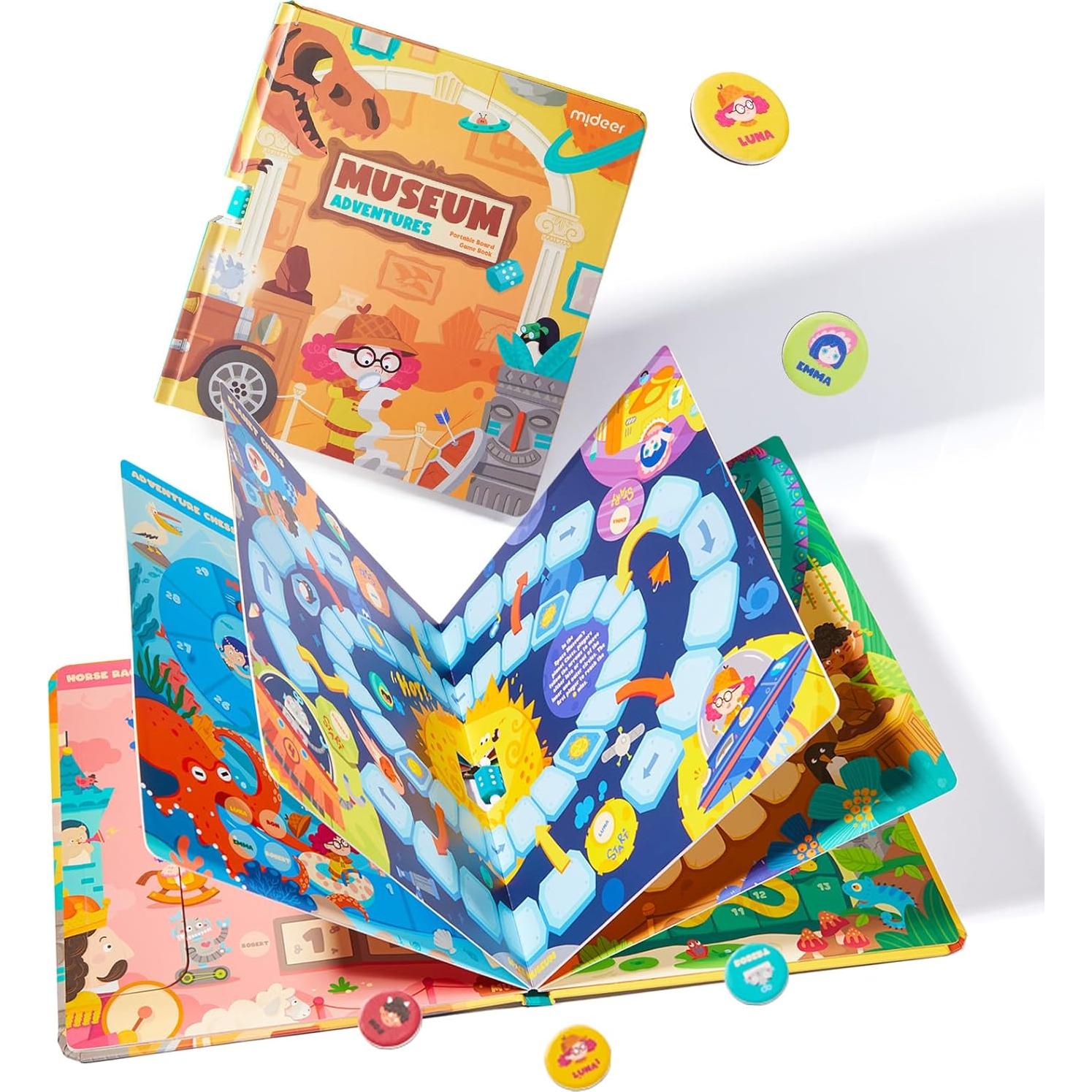 Juego de Mesa Magnético 6 en 1 Mideer - Aventura en el Museo