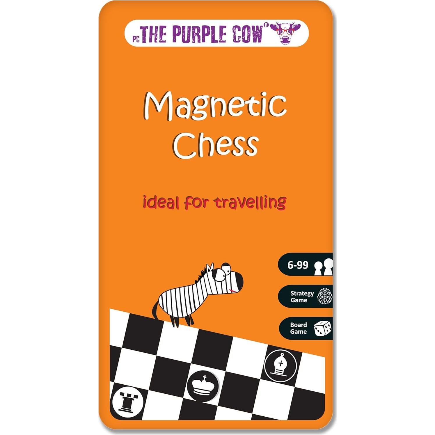 Juego de Ajedrez Magnético La Vaca Púrpura - Portátil 19.3 cm