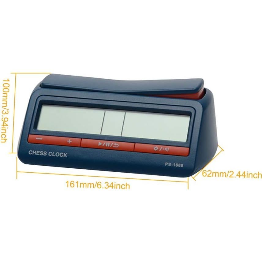 Reloj de Ajedrez Digital RVXlRDN Azul Portátil 42 Reglas