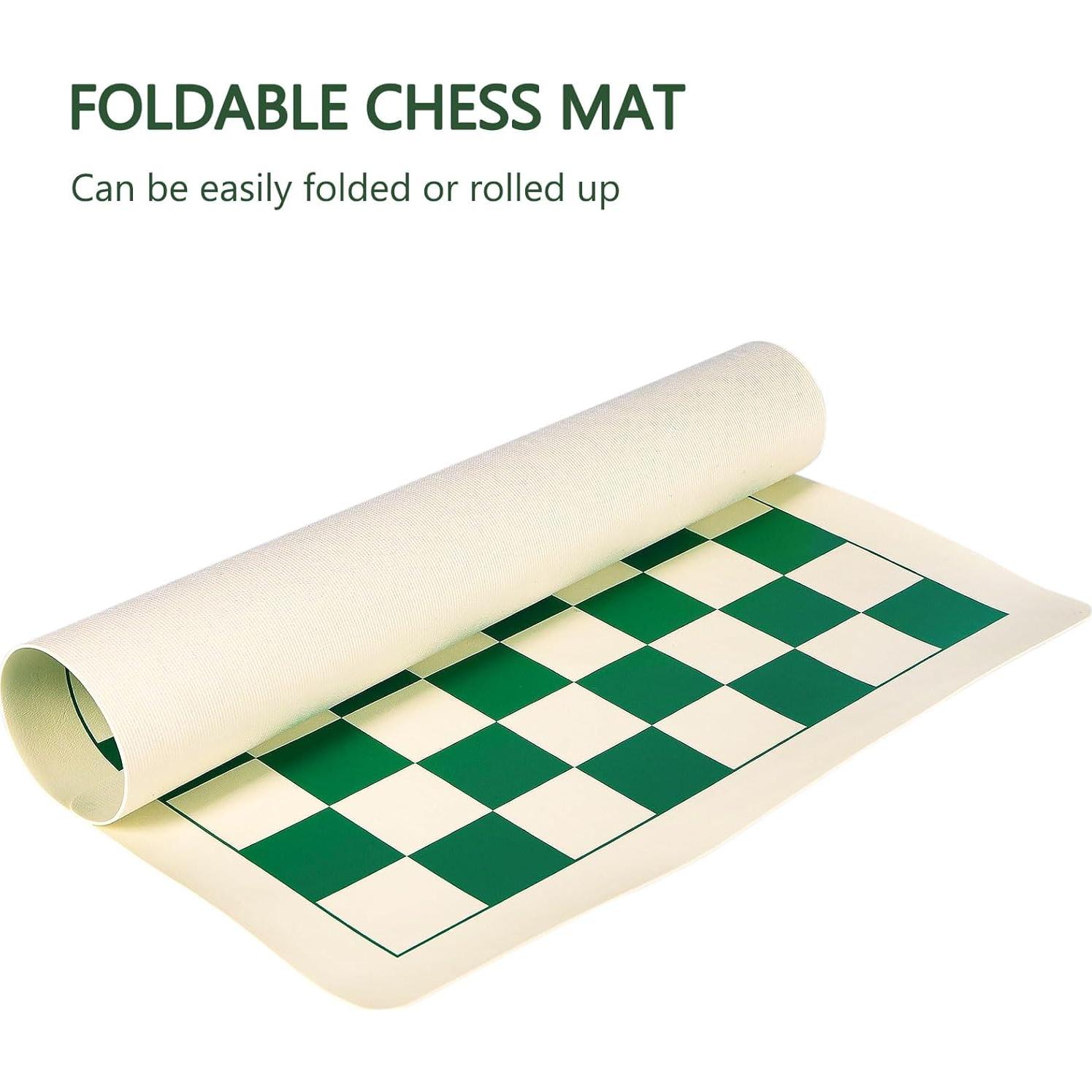 Alfombrilla de Ajedrez Portátil ELONGDI 39.37 cm Antideslizante