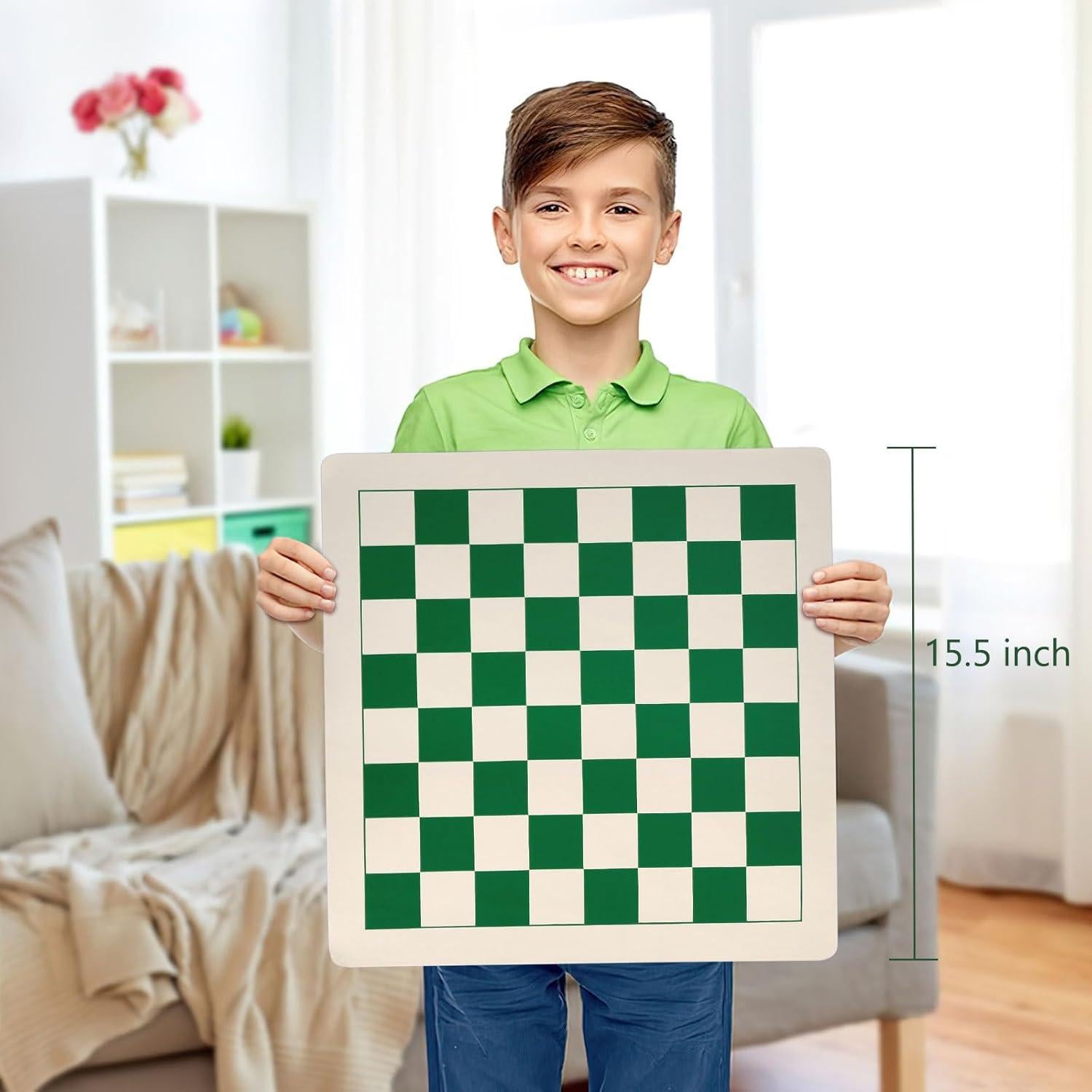 Alfombrilla de Ajedrez Portátil ELONGDI 39.37 cm Antideslizante