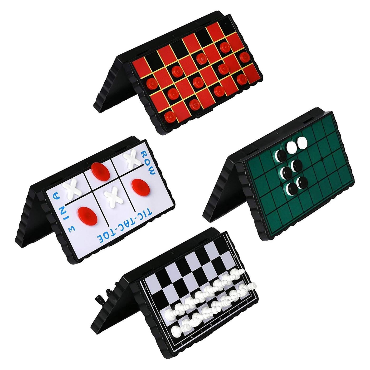 Conjunto de Juegos de Mesa de Viaje Point Games - 4 Juegos Magnéticos