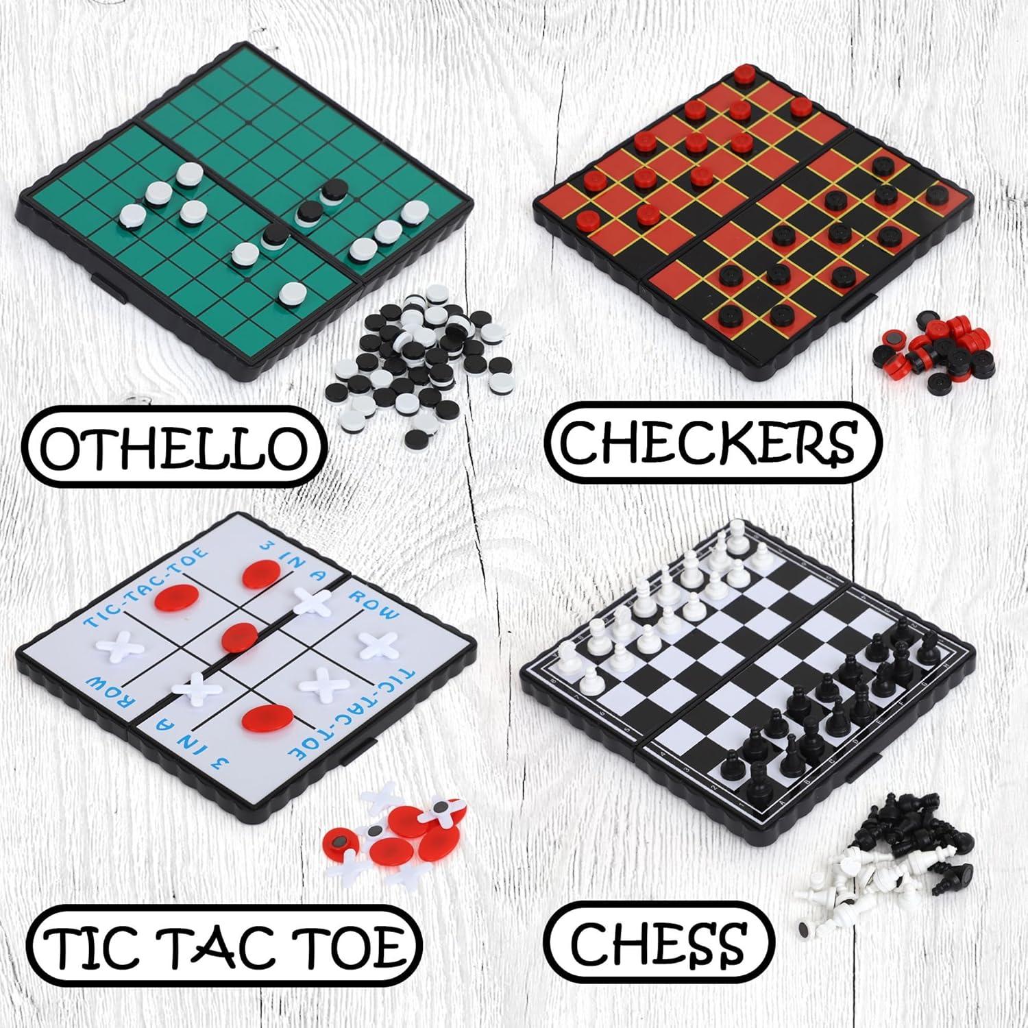 Conjunto de Juegos de Mesa de Viaje Point Games - 4 Juegos Magnéticos