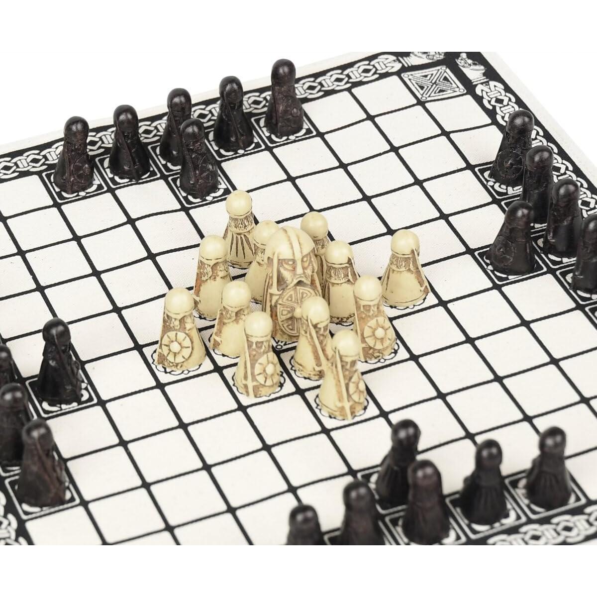 Juego de Mesa Hnefatafl Vikingo - Ajedrez de Estrategia 11x11
