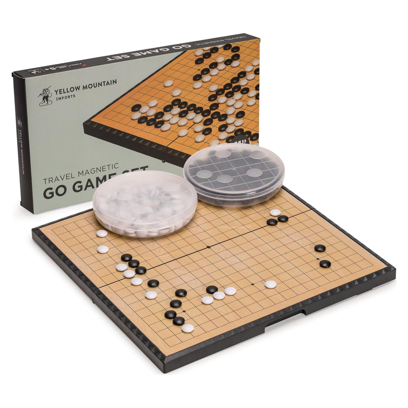 Juego de Go Magnético Yellow Mountain 28x28 cm con Piedras