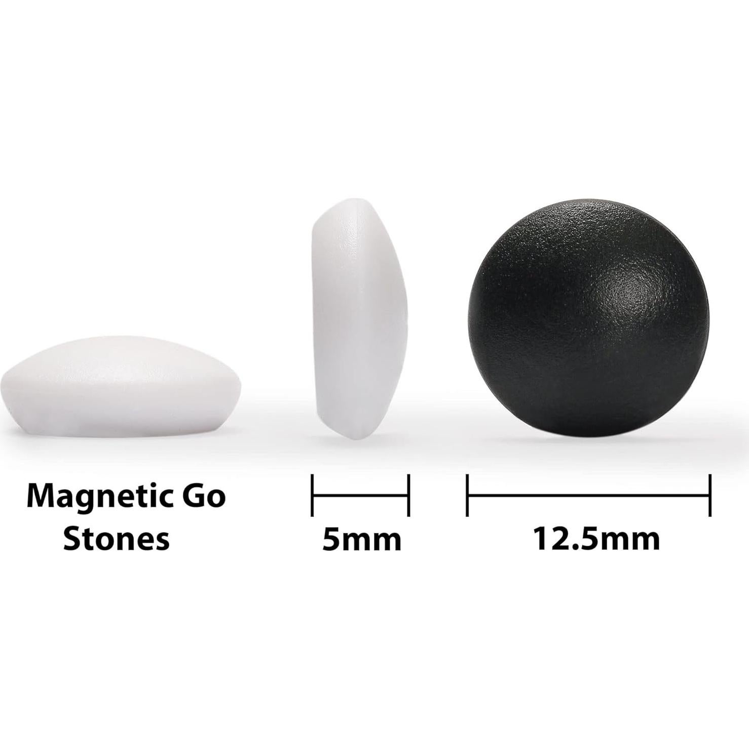 Juego de Go Magnético Yellow Mountain 28x28 cm con Piedras