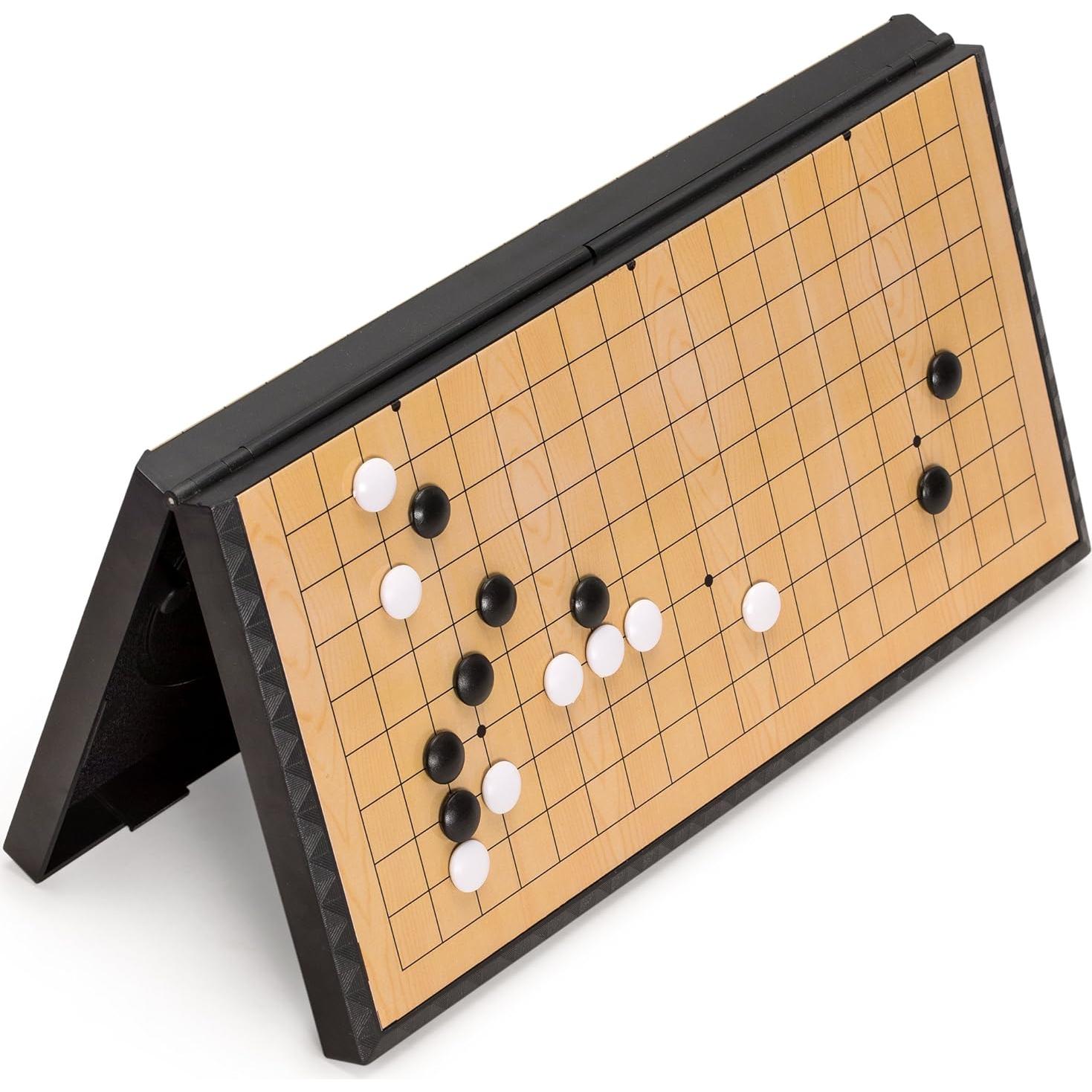 Juego de Go Magnético Yellow Mountain 28x28 cm con Piedras