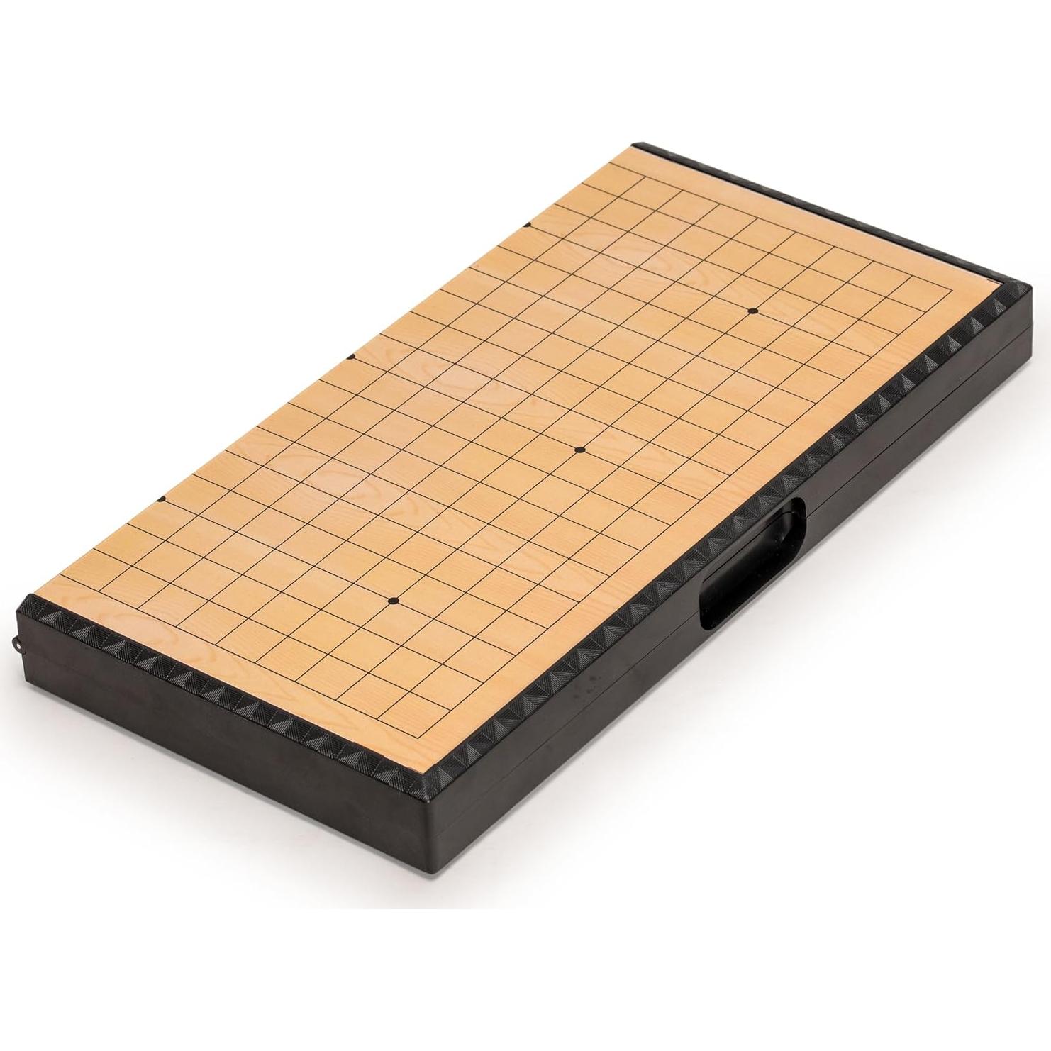 Juego de Go Magnético Yellow Mountain 28x28 cm con Piedras