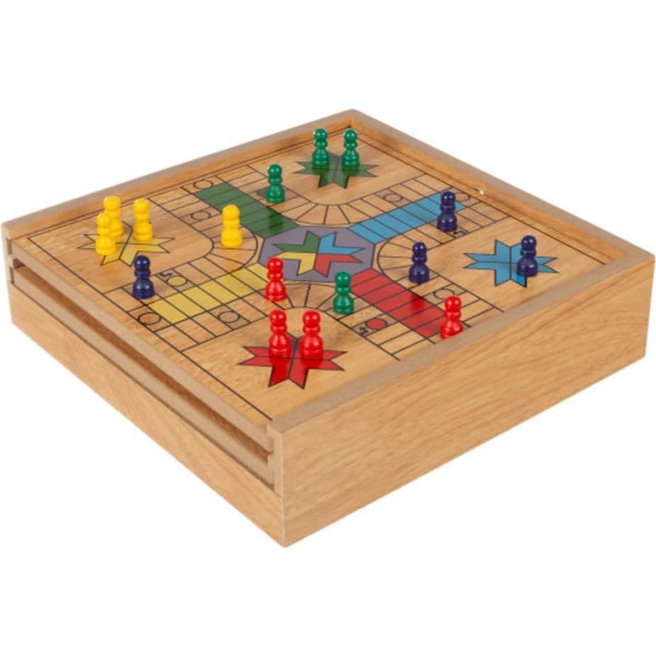 Juego Combo 7-en-1 Hey! Play! para 4 Jugadores - Ajedrez, Ludo y Más