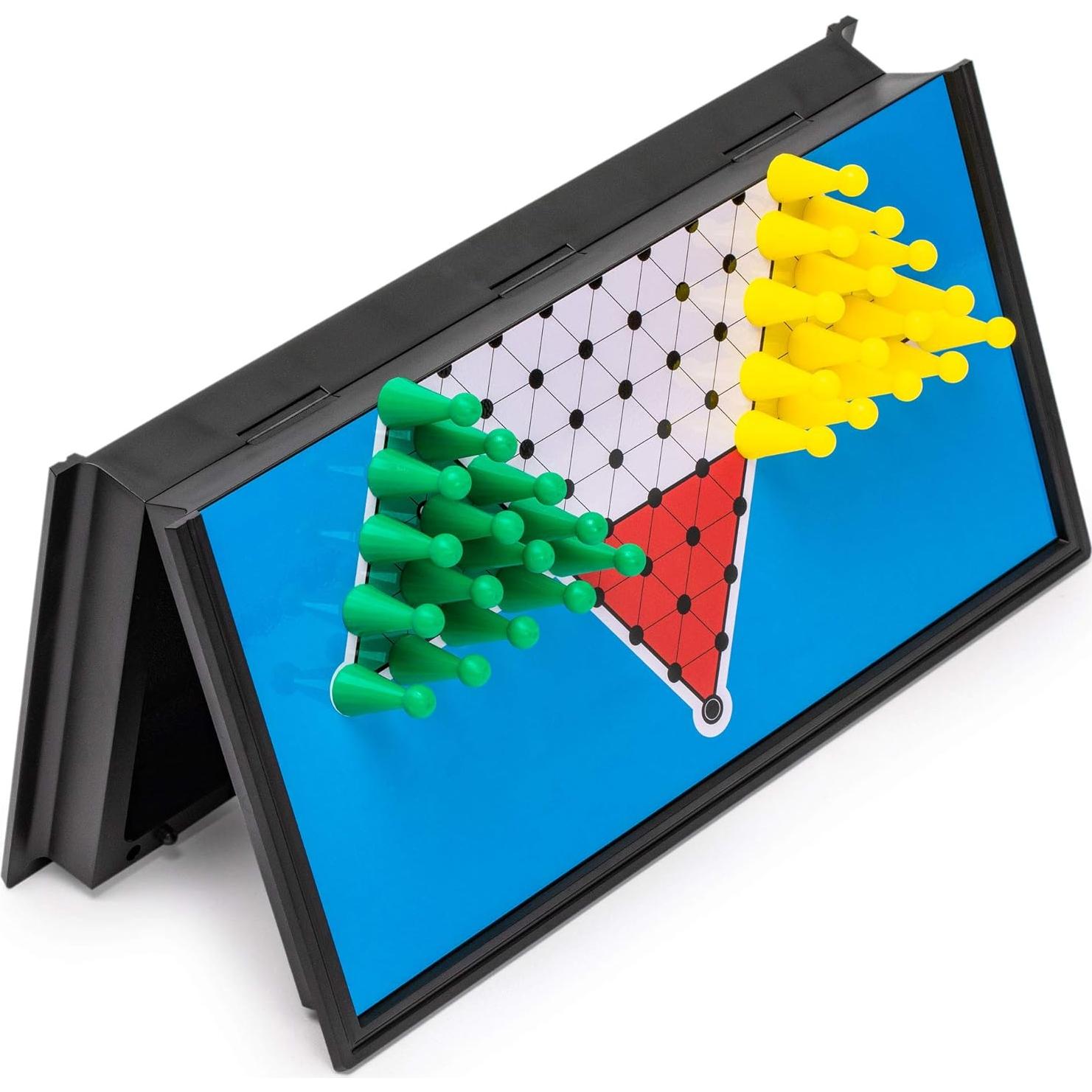 Juego de Damas Chinas Magnético Yellow Mountain 24.8 cm Plegable