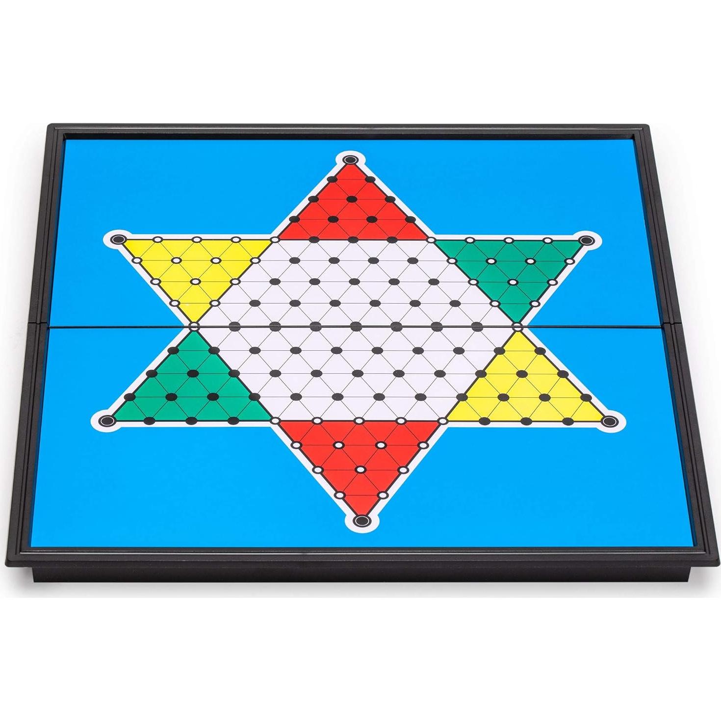 Juego de Damas Chinas Magnético Yellow Mountain 24.8 cm Plegable