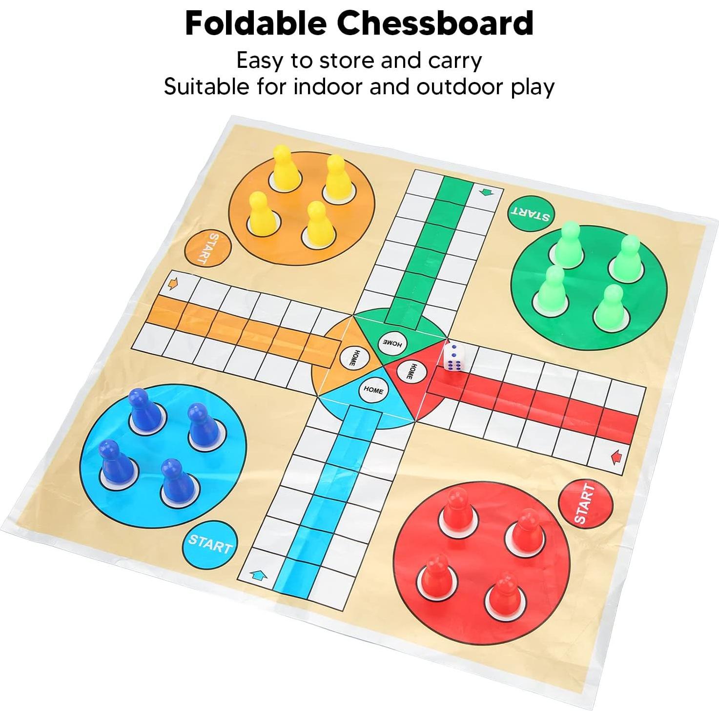 Juego de Ajedrez Volador 3 en 1 Airshi - Portátil y Plegable