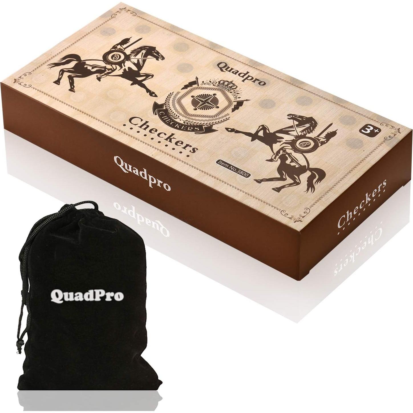 Juego de Damas Magnético QuadPro Plegable 25x25cm Viaje