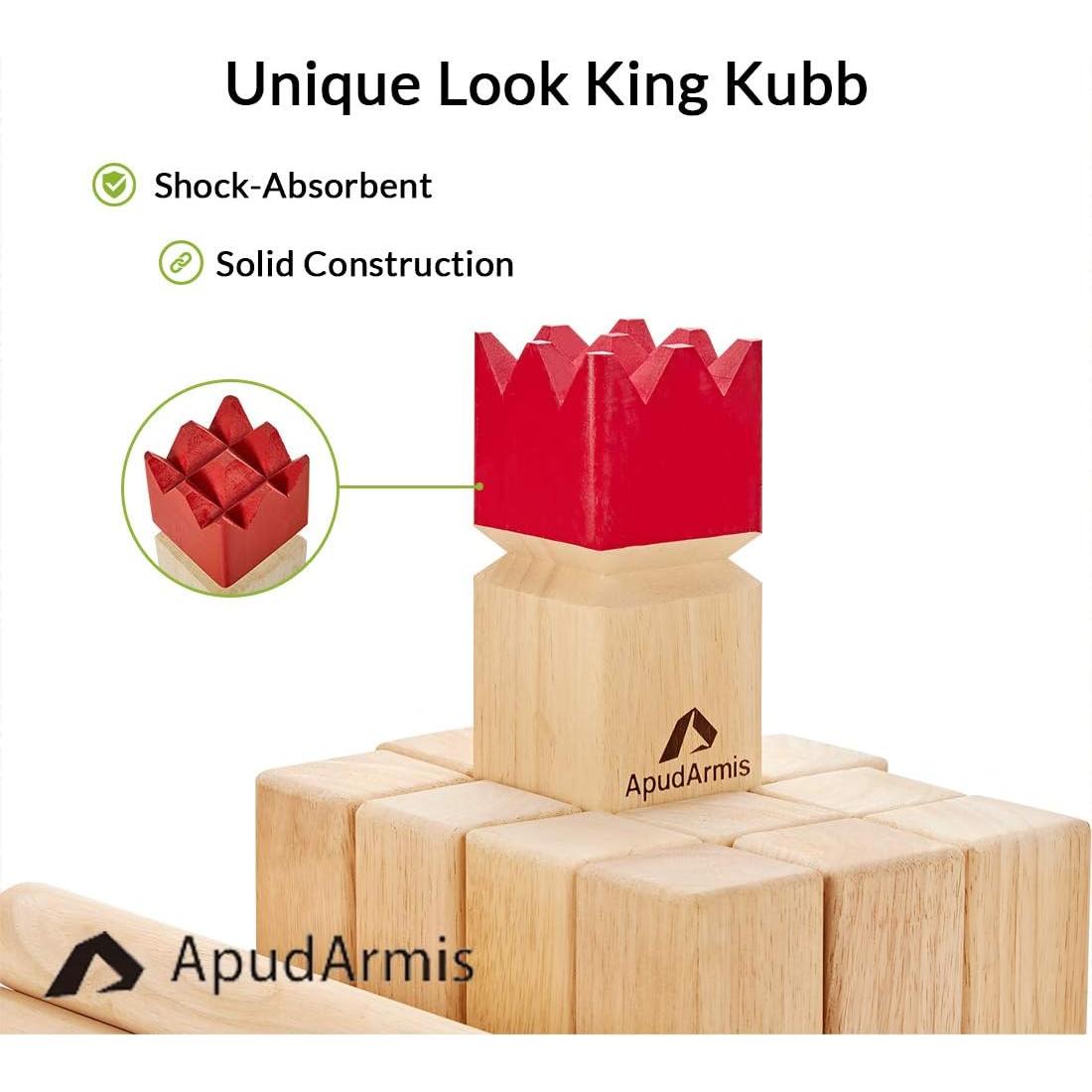 Juego de Jardín ApudArmis Kubb - Juego Clásico al Aire Libre