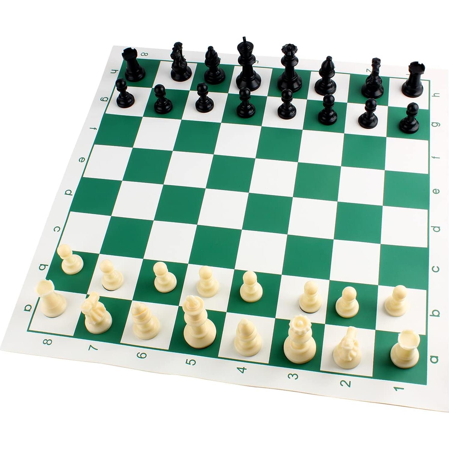 Juego de Ajedrez Andux Enrollable Verde 42x42cm