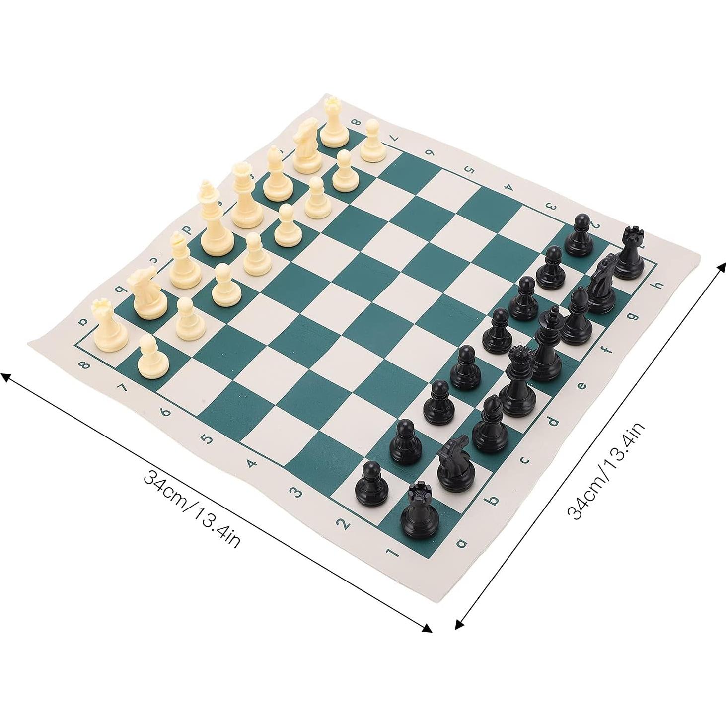 Juego de Ajedrez Portátil Plegable MUNEFE 34x34cm PVC