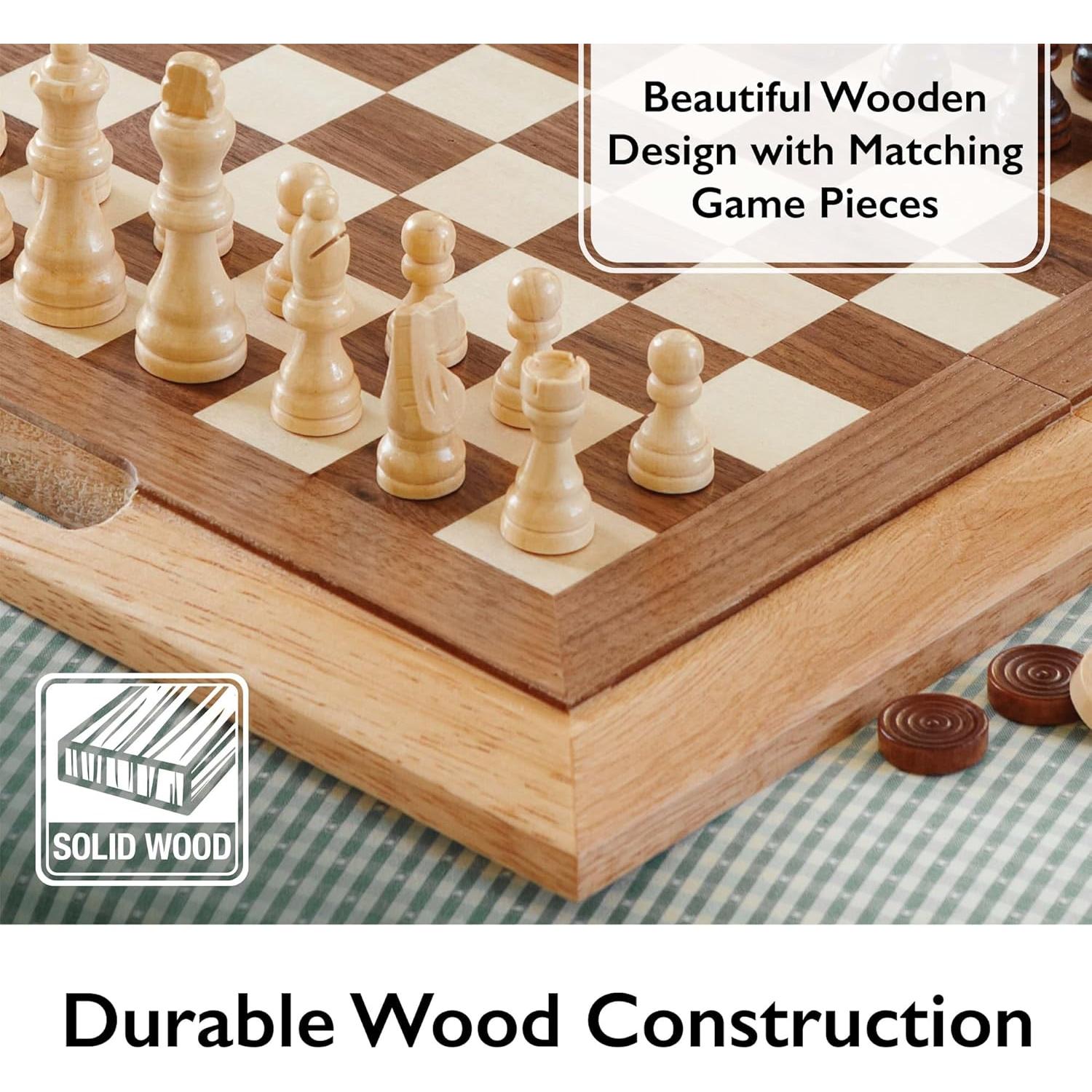 Conjunto de Juegos 3 en 1 Mainstreet Classics de Madera