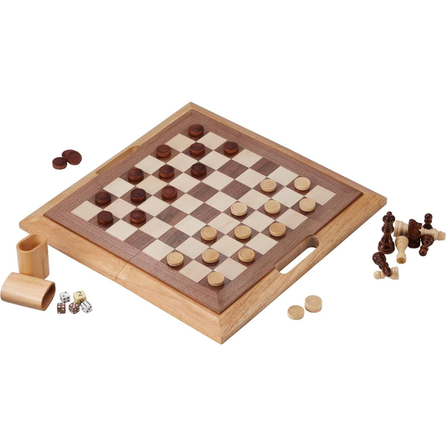 Conjunto de Juegos 3 en 1 Mainstreet Classics de Madera