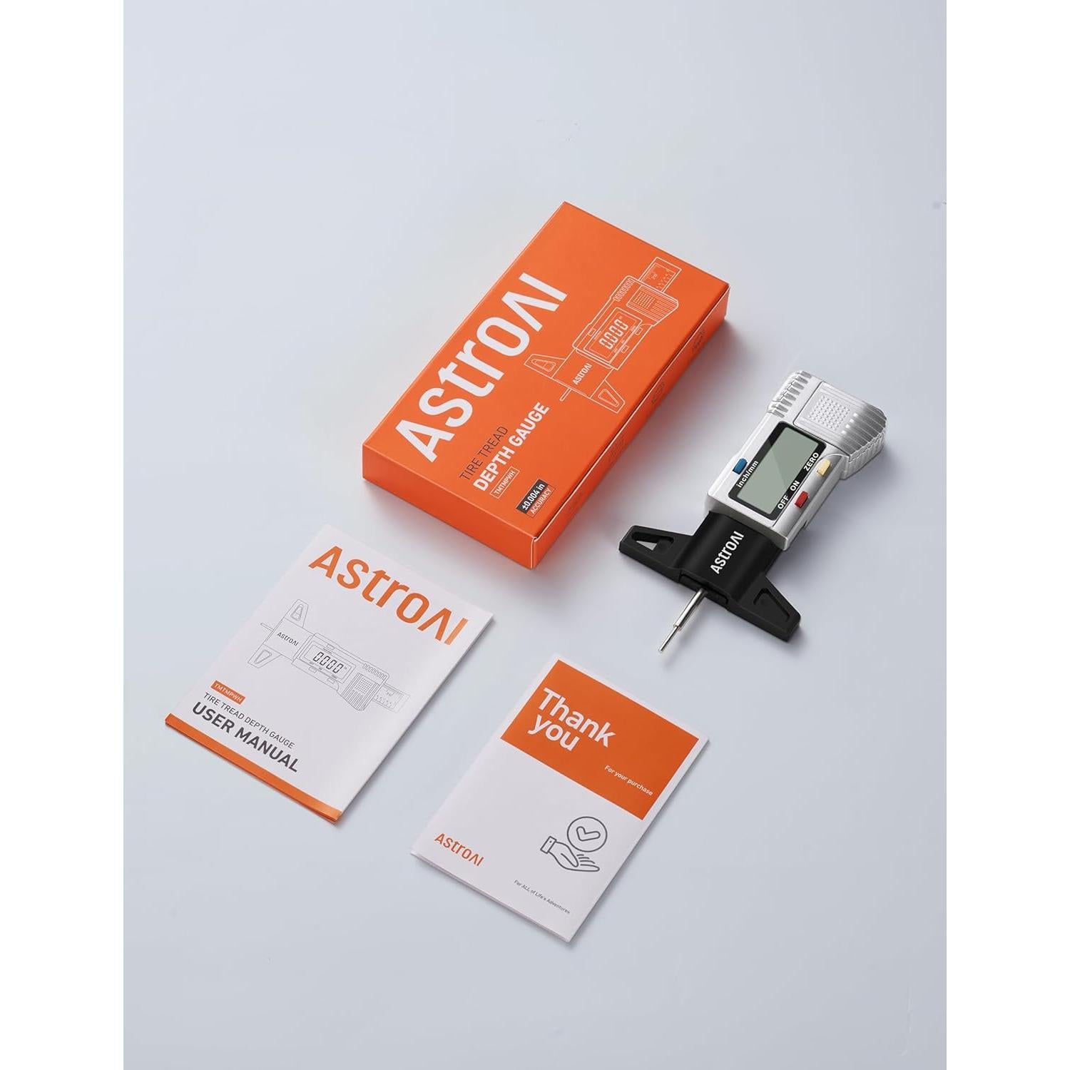 Medidor de Profundidad de Banda de Rodadura AstroAI 0-25.4mm