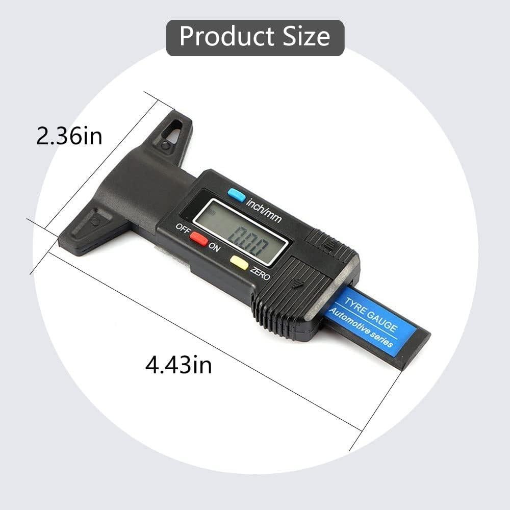 Calibrador Digital de Profundidad de Banda de Rodadura Middrivr 0-25.4 mm