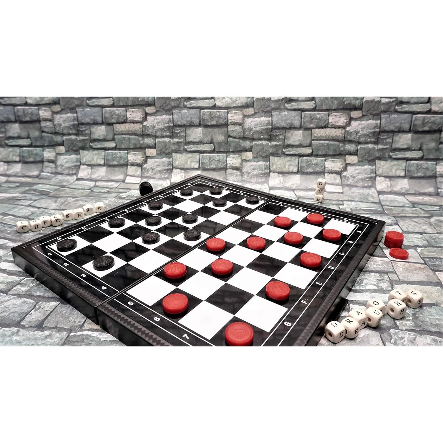 Juego de Damas Magnéticas Portátil BUYESS 25x25 cm