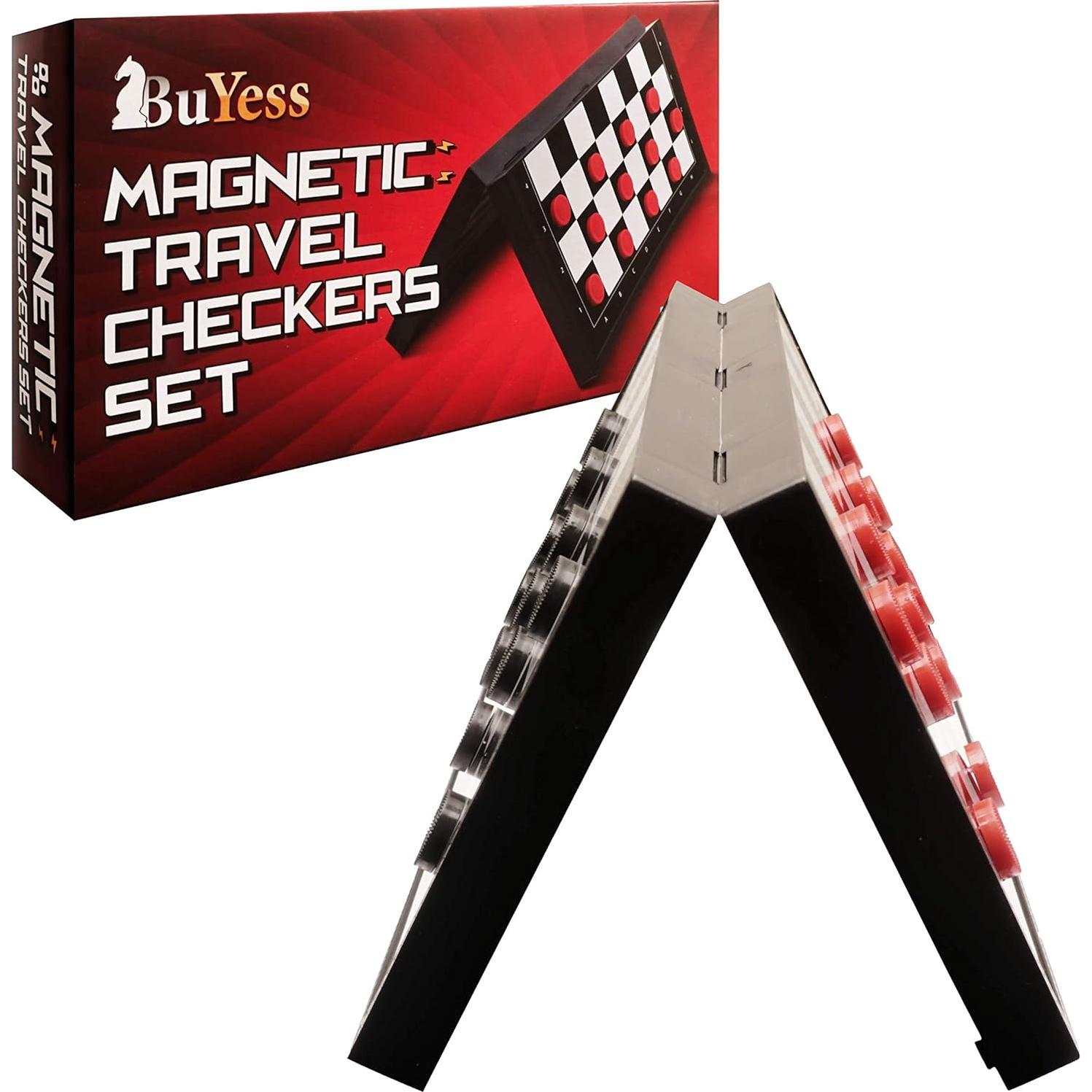 Juego de Damas Magnéticas Portátil BUYESS 25x25 cm