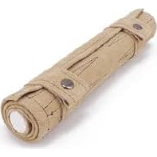 Juego de Damas Portable Sondergut de Cuero - Color Crema