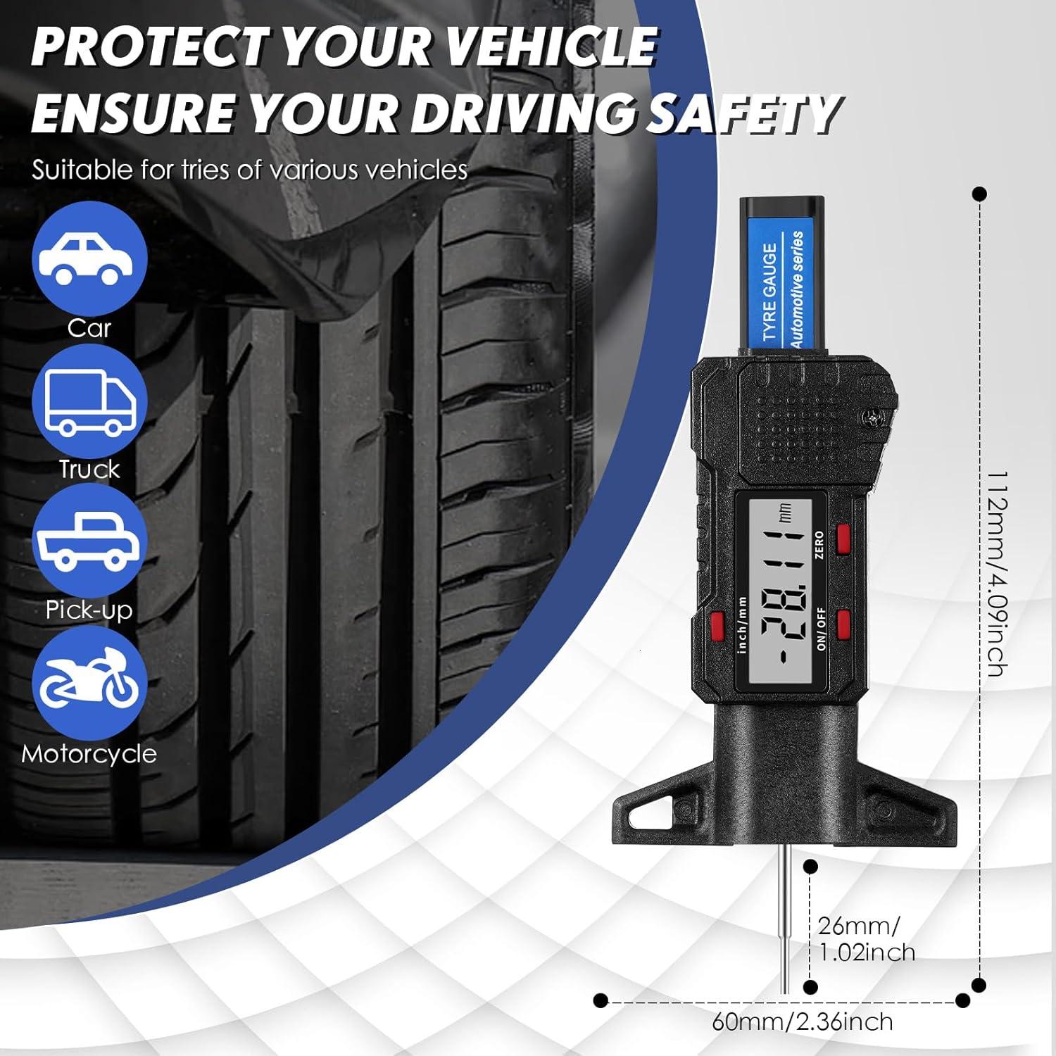 Calibrador Digital de Profundidad Tallew 0-25.4mm LCD Portátil
