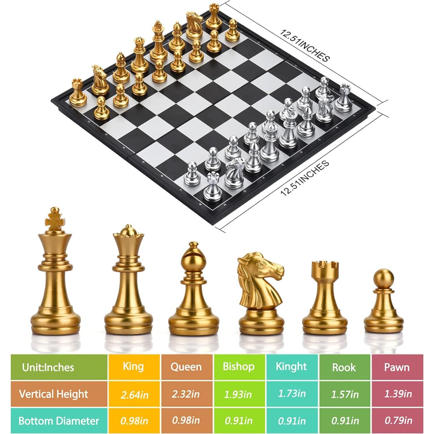Juego de mesa 3 en 1 QuadPro: Ajedrez, Damas y Backgammon