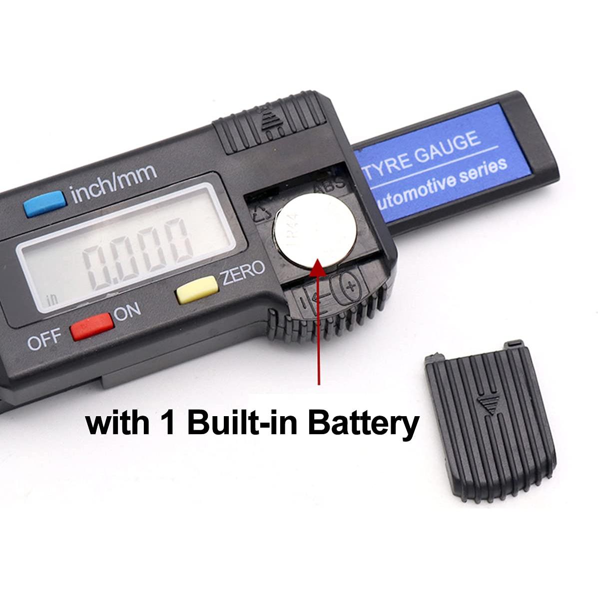 Calibrador Digital de Profundidad de Banda de Rodadura Rumexeng - LCD 0-25.4 mm