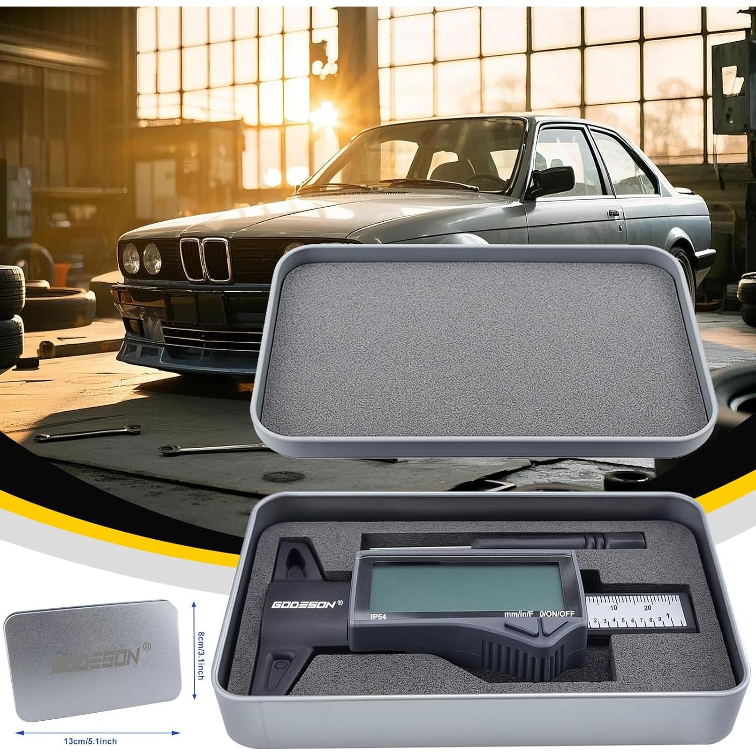 Medidor de Profundidad de Banda de Rodadura GODESON IP54