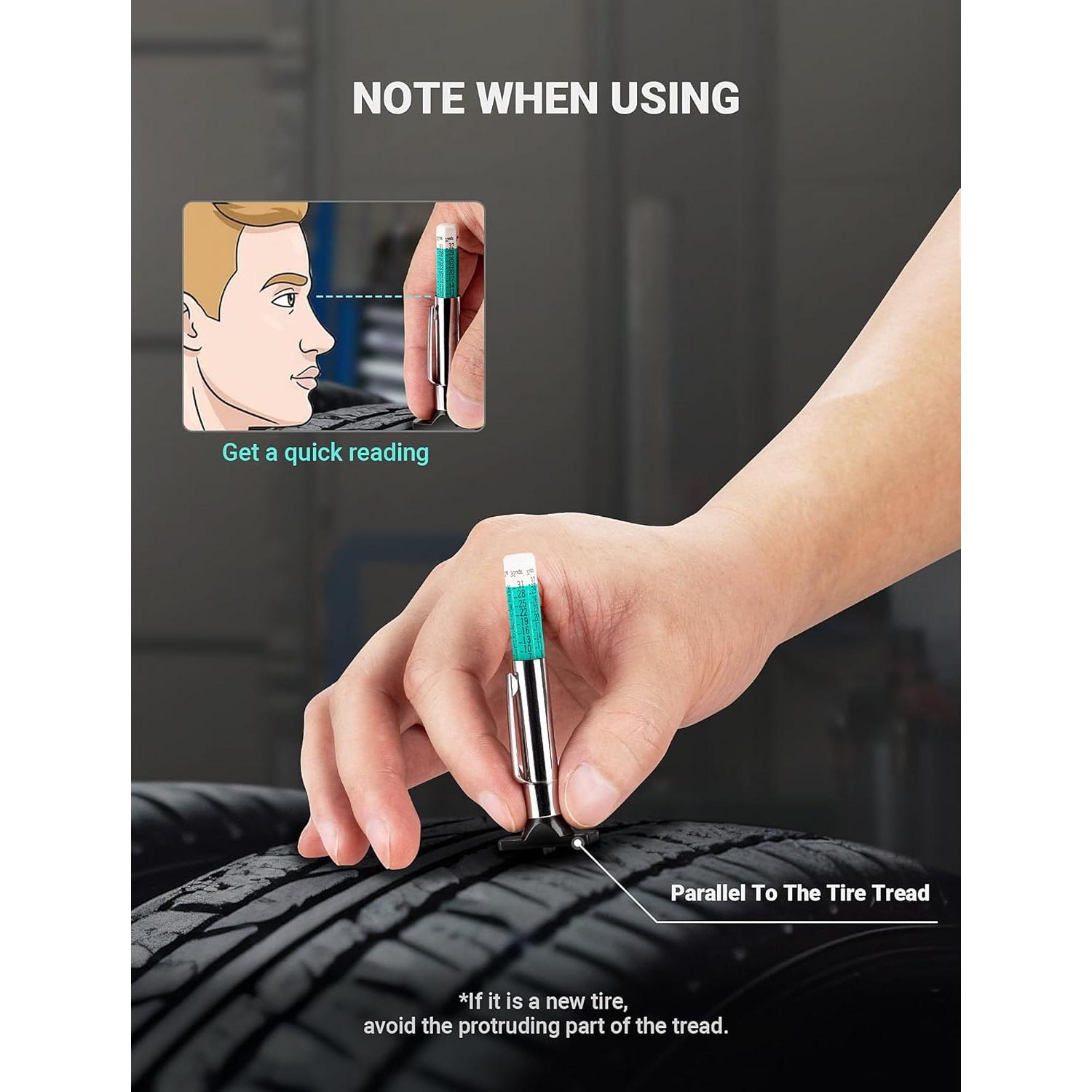 Juego de 3 medidores de profundidad de banda LUMITECO