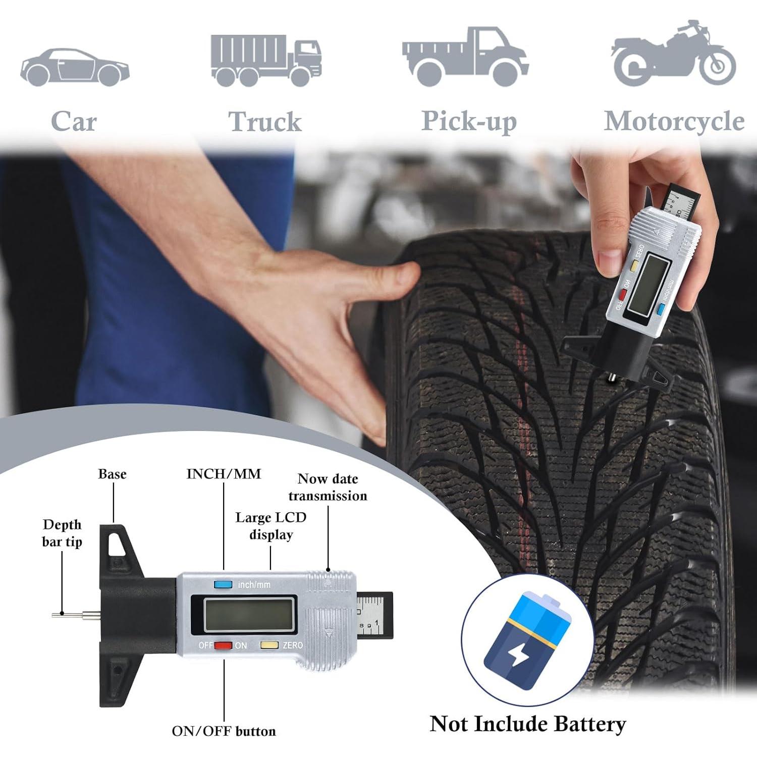Kit Medidor Profundidad Banda Rodadura Archerest 3 Piezas