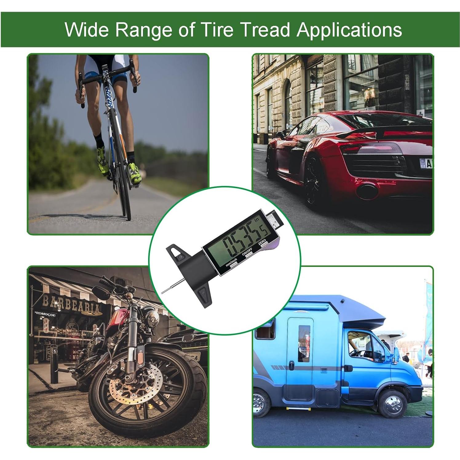 Medidor Digital de Profundidad de Banda de Rodadura JYEASTZ 0-25.4 mm