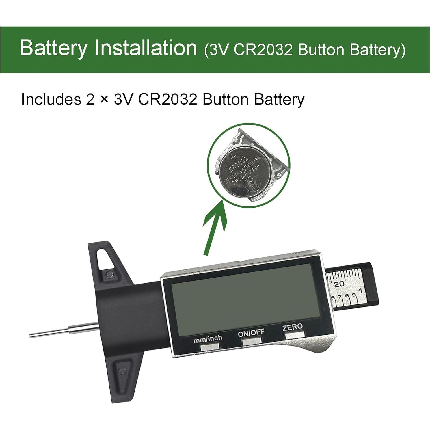 Medidor Digital de Profundidad de Banda de Rodadura JYEASTZ 0-25.4 mm