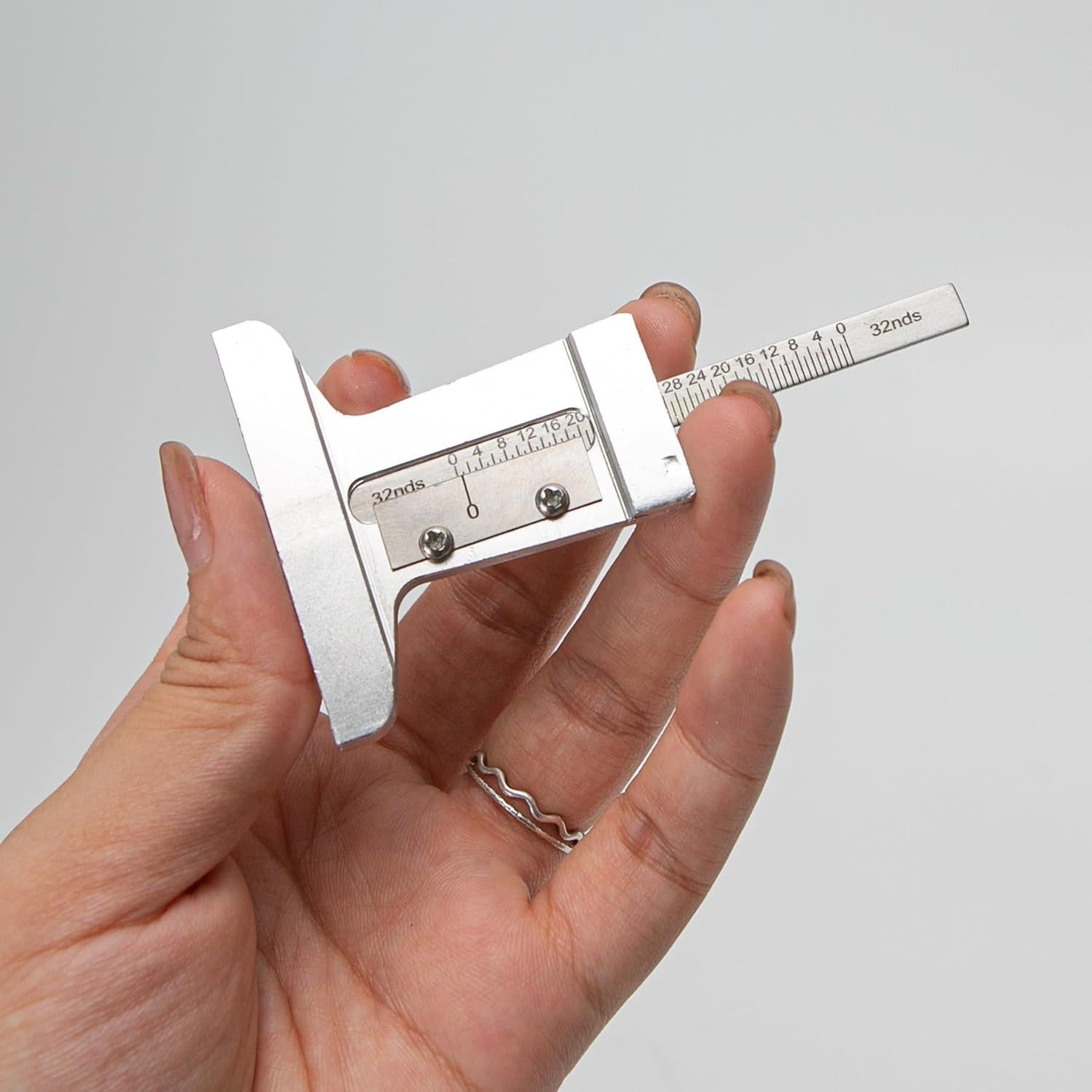 Verificador de Profundidad de Neumáticos BuleVina Acero Inoxidable 0-32 mm