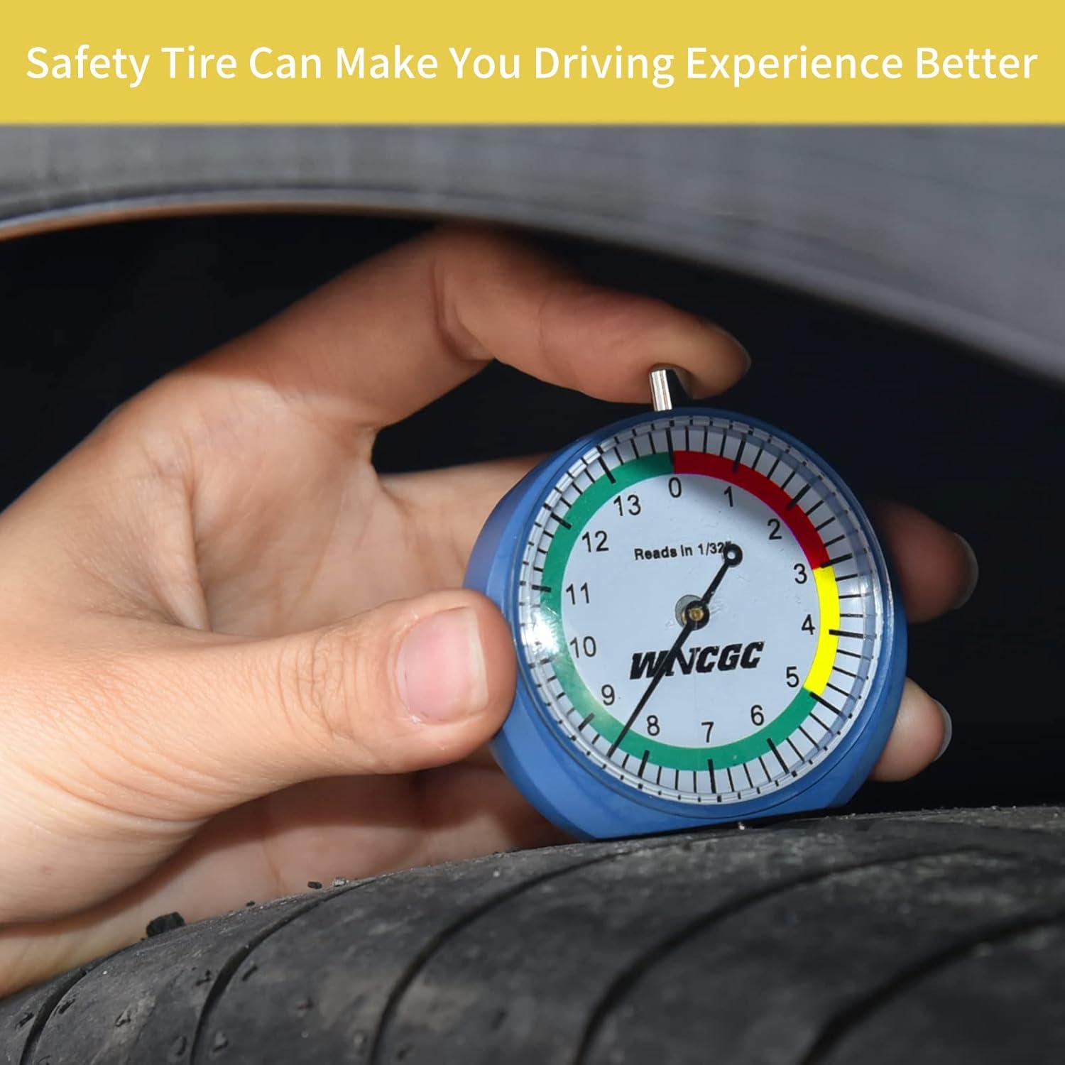 Calibrador de Profundidad de Neumáticos WNCGC Tipo Dial 5.08 cm