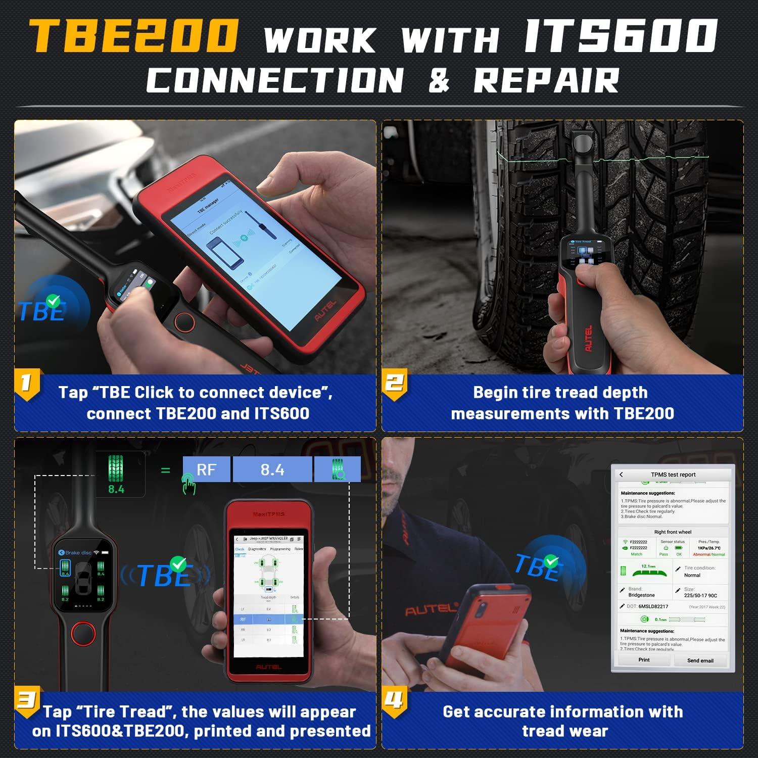 Autel MaxiTPMS TBE200 (E) Examinador de Neumáticos y Frenos